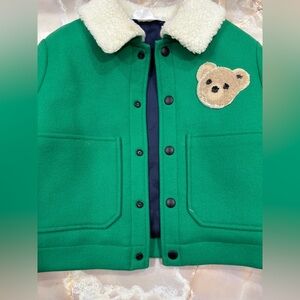 Palm Angels Toddler Puffer Teddybear Jacket Size 4